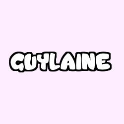 Coloriage prénom GUYLAINE
