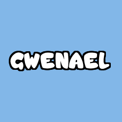 Coloriage pr&eacute;nom GWENAEL