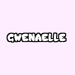Coloriage prénom GWENAELLE