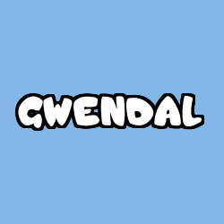 Coloriage prénom GWENDAL
