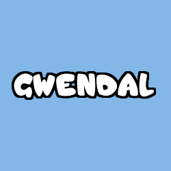 Coloriage pr&eacute;nom GWENDAL