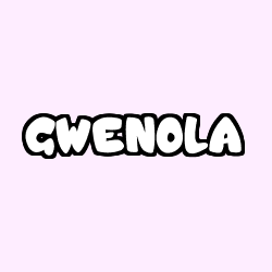 Coloriage prénom GWENOLA