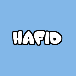 Coloriage prénom HAFID