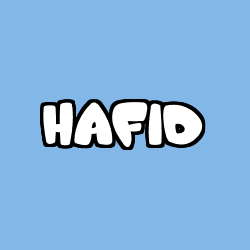 Coloriage pr&eacute;nom HAFID