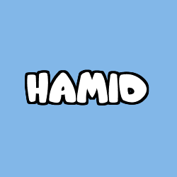 Coloriage pr&eacute;nom HAMID