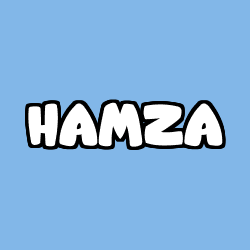 Coloriage prénom HAMZA