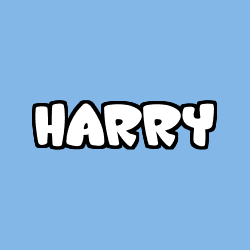 Coloriage prénom HARRY