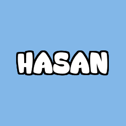 Coloriage prénom HASAN