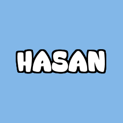 Coloriage pr&eacute;nom HASAN