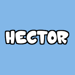Coloriage pr&eacute;nom HECTOR