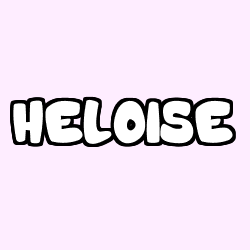 Coloriage prénom HELOISE