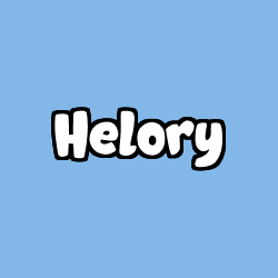 Coloriage pr&eacute;nom Helory