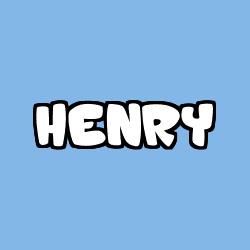 Coloriage prénom HENRY