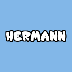 Coloriage pr&eacute;nom HERMANN