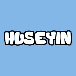 Coloriage prénom HUSEYIN
