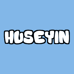 Coloriage pr&eacute;nom HUSEYIN
