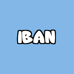 Coloriage prénom IBAN
