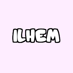 Coloriage prénom ILHEM