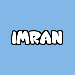 Coloriage prénom IMRAN