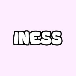 Coloriage prénom INESS