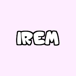 Coloriage prénom IREM