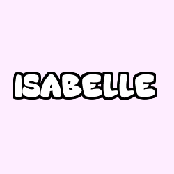 Coloriage prénom ISABELLE