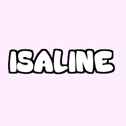 Coloriage prénom ISALINE