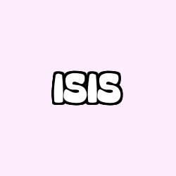 Coloriage prénom ISIS