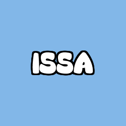 Coloriage prénom ISSA
