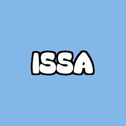 Coloriage pr&eacute;nom ISSA
