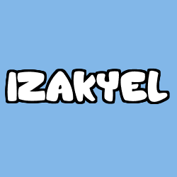 Coloriage prénom IZAKYEL