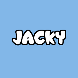 Coloriage prénom JACKY