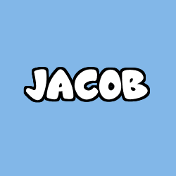 Coloriage prénom JACOB