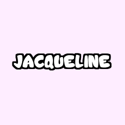 Coloriage prénom JACQUELINE