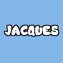 Coloriage prénom JACQUES