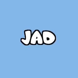Coloriage prénom JAD