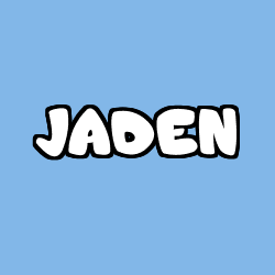 Coloriage prénom JADEN