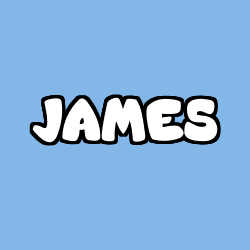 Coloriage prénom JAMES