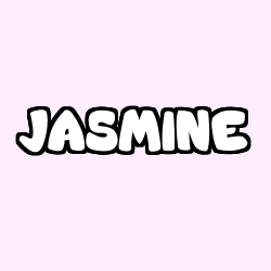 Coloriage prénom JASMINE