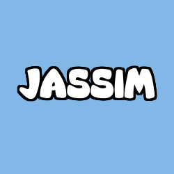 Coloriage prénom JASSIM