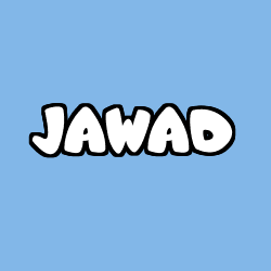 Coloriage prénom JAWAD