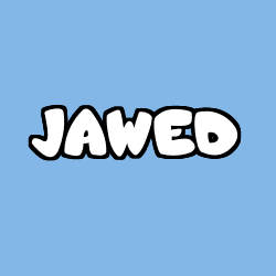 Coloriage prénom JAWED