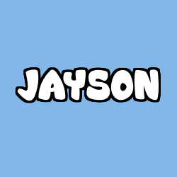 Coloriage prénom JAYSON