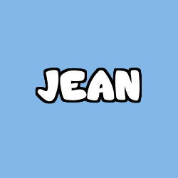 Coloriage prénom JEAN