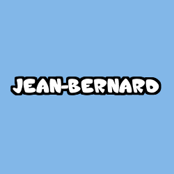 Coloriage prénom JEAN-BERNARD
