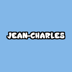 Coloriage prénom JEAN-CHARLES
