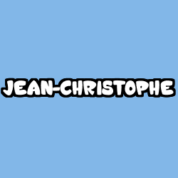 Coloriage prénom JEAN-CHRISTOPHE