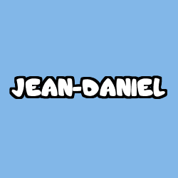 Coloriage prénom JEAN-DANIEL