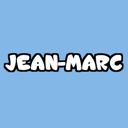 Coloriage prénom JEAN-MARC