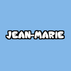 Coloriage prénom JEAN-MARIE